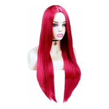 Peruca 100% Orgânica Cosplay 80cm Lisa Foto mini 2