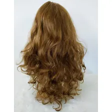 Peruca Cabelo Comprido Encaracolado Acessório Carnaval Festa Cor Castanho Foto mini  2