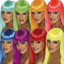 Peruca Cabelo Comprido Liso Acess贸rio Fantasia Carnaval Cor Branca Foto mini 2