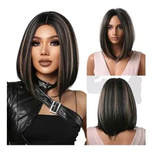 Peruca Cabelo Orgânico Curta + Touca Foto mini 1
