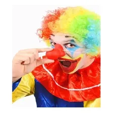 Peruca Colorida Festa Fantasia Cosplay Palhaço Carnaval Foto mini 2