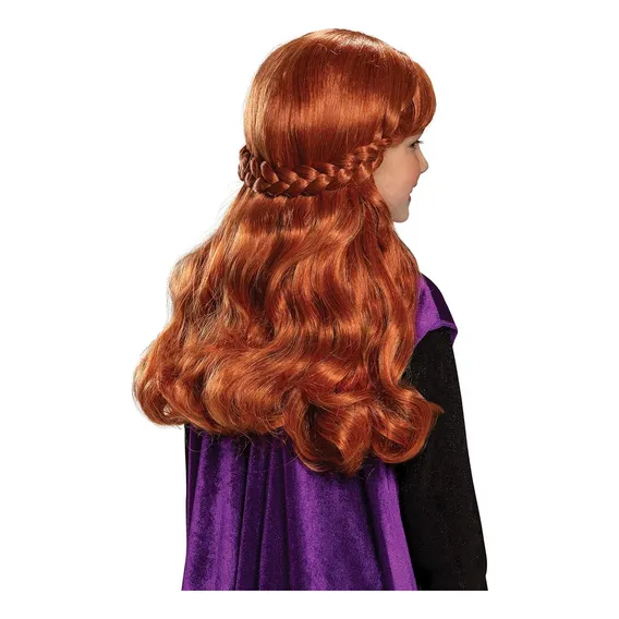 Peruca Da Anna Frozen Disney Infantil Cor Ruivo Foto 1
