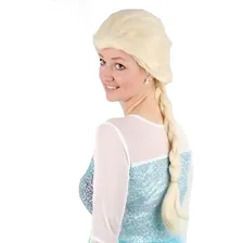 Peruca Elsa Frozen Com Trança Foto mini 3