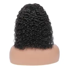 Peruca Lace Front Cabelo Humano Cacheada 40cm max gloss Foto mini 2