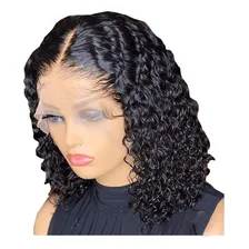 Peruca Lace Front Cabelo Humano Cacheada 40cm max gloss Foto mini 4