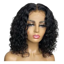 Peruca Lace Front Cabelo Humano Cacheada 40cm max gloss Foto mini 1