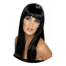 Peruca Longa Lisa Preta Foto mini  3