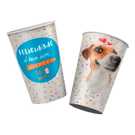Pet Dog Copo 180ml Festa Aniversário Foto 1
