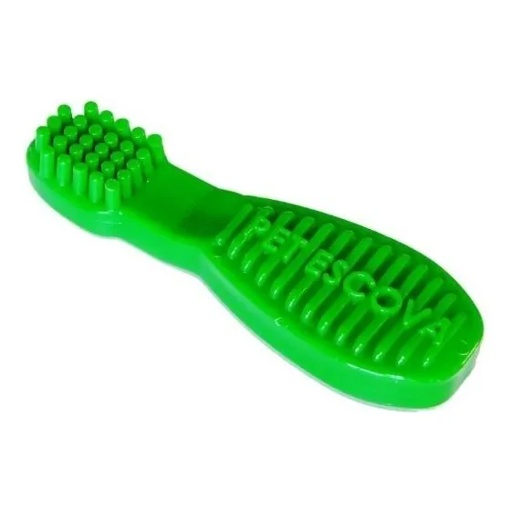 Pet Escova G - Pet Games - O Cao Brinca E Limpa Os Dentes Cor Verde Foto 1