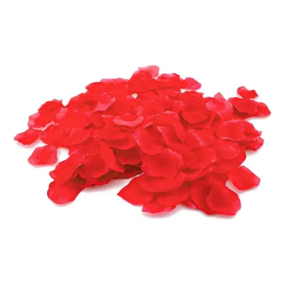 Pétalas Rosas Artificiais Romântica 100un - Vermelho Foto 1