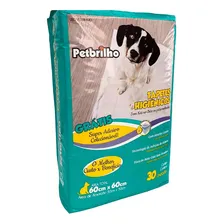 Petbrilho tapetes higiênicos 30 unidades brancas 60x60cm Foto mini  3