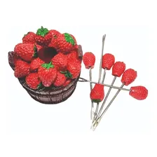 Petisqueira Palito Inox Garfinho Para Petisco Decoração Mesa Foto mini 2