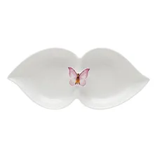 Petisqueira Wolff Borboletas De Porcelana Cor Branco Foto mini 3