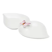 Petisqueira Wolff Borboletas De Porcelana Cor Branco Foto mini 2
