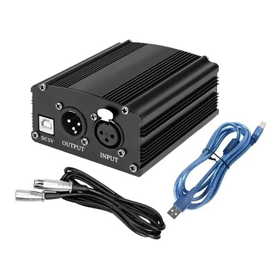 Phantom Power Usb Para Microfone Bm800 48 Volts P/ Note E Pc Foto 1