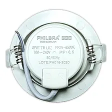 Philbra Kit 10 Spot Redondo Embutir Direcionável Led 7W Branco Frio Foto mini 3