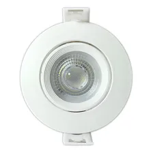 Philbra Kit 10 Spot Redondo Embutir Direcionável Led 7W Branco Frio Foto mini 2
