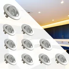 Philbra Kit 10 Spot Redondo Embutir Direcionável Led 7W Branco Frio Foto mini 1
