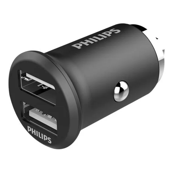 Philips Carregador Veicular 2 Usb, 24w Foto 1