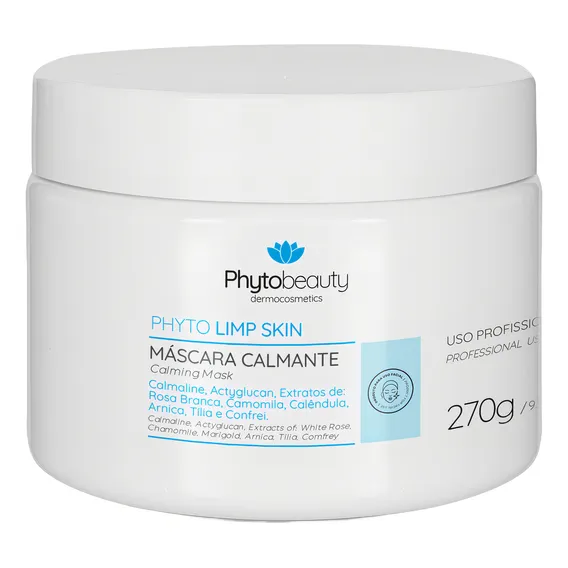 Phytobeauty - Máscara Facial Calmante TÃlia Camomila 270g Tipo de pele os tipos de pele pós extração Foto 1