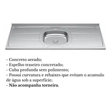 Pia Cozinha Em Aço Inox Plus 30 1.20m Ghelplus Foto mini 3