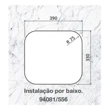 Pia Cuba De Embutir Lavínia Aço Inox Retangular Tramontina Foto mini 4