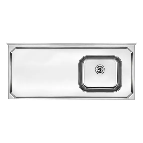 Pia De Cozinha Standard 120cm Com Cuba Lado Direito Inox Foto 1