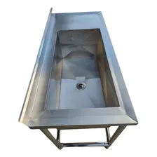 Pia Inox Bancada Mesa Tanque 180x60 Cuba Grande 90x45x40 Foto mini 2