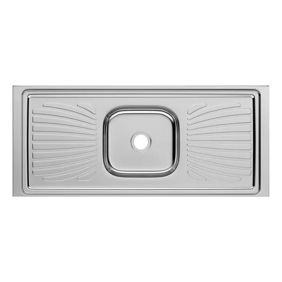 Pia Inox Monobloco Concretada Forminox 120 Cm Aço Ia Foto 1