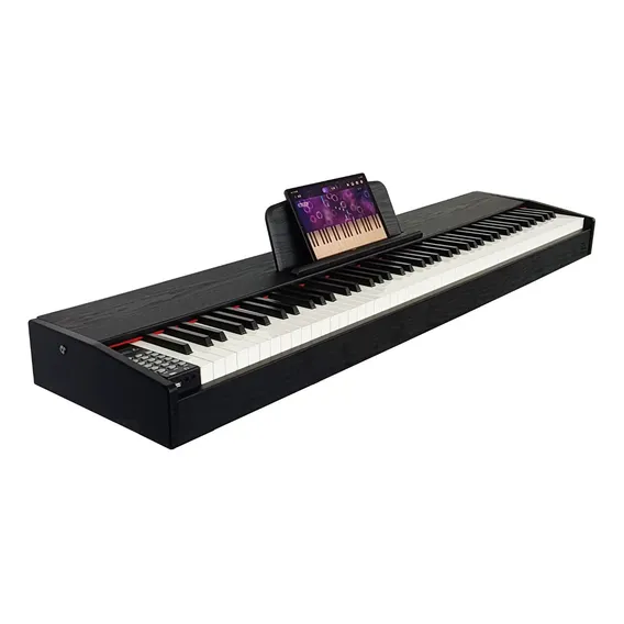 Piano Digital 88 Teclas Pesadas Com Estante E Fonte Usb-c Cor Preto Foto 1