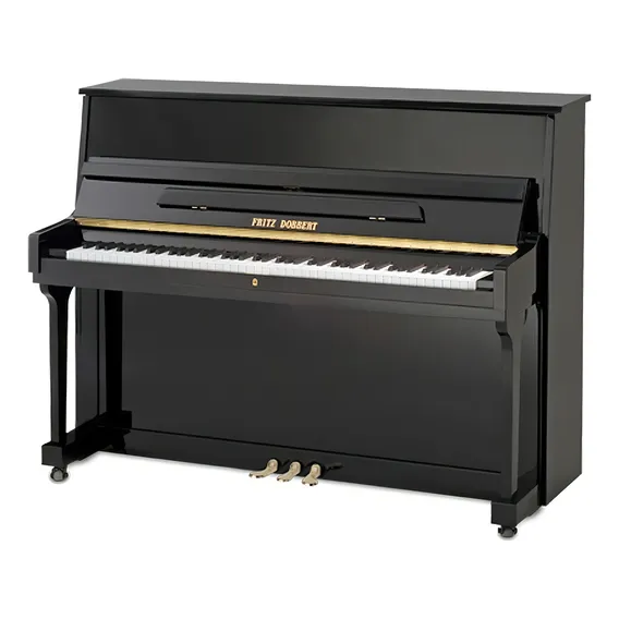 Piano Fritz Dobbert 115s Preto Acústico Vertical Foto 1