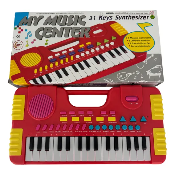 Piano Teclado Musical Infantil Sons/ Ritmos 31 Teclas Foto 1