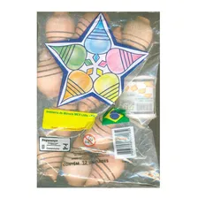 Pião Madeira Com Fieira 12 Unidades Brinquedo Antigo Cor Marrom Foto mini  2