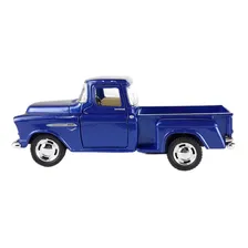 Pick Up Chevy Stepside 1955 Kinsmart 1:32 Azul Foto mini 2