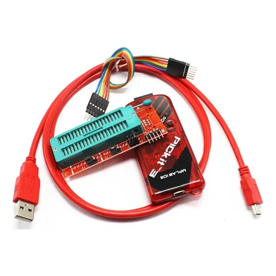 Pickit 3 Programador Gravador Debugger Pickit3 Adaptador Zif Foto 1