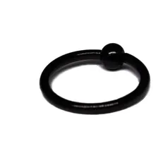 Piercing Argola Unissex Para Septo Orelha Cartilagem Preto Foto mini 1