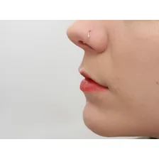 Piercing Argolinha Pedrinha Solitário Ouro 18k Legítimo Foto mini  2