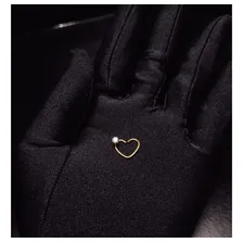 Piercing Daith Coração C/ Ponta De Luz Dourado Lado Esquerdo Foto mini 4