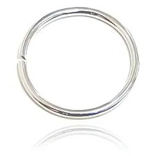 Piercing De Nariz Argola Em Ouro Branco 18k Foto  mini 1