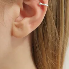Piercing Fake Duas Bolinhas Prata 925 Foto mini  2