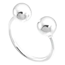 Piercing Fake Duas Bolinhas Prata 925 Foto  mini 1
