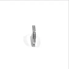 Piercing Hélix Argola Em Ouro Branco 18k Zircônias Orelha Foto mini  3