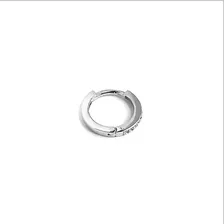 Piercing Hélix Argola Em Ouro Branco 18k Zircônias Orelha Foto mini 4