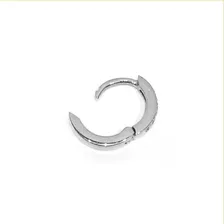 Piercing Hélix Cartilagem Argola Ouro Branco 18k Zircônias Foto mini 4