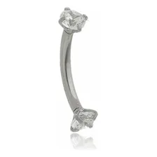 Piercing Helix Sombrancelha Tragus Labret A莽o Inox Zirc么nia Foto mini 1