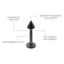 Piercing M2 Piercing Labret cor preto 8mm Foto mini  2