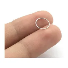 Piercing Nariz Argola Lisa Prata 925 Foto mini 1