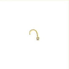 Piercing Nariz Em Ouro 18k Nostril Zircônia 1,50mm Ponto Luz Cor Amarelo Foto mini  3