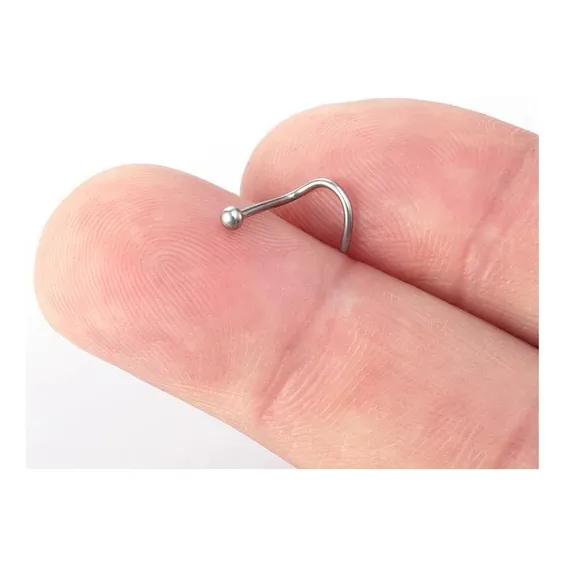 Piercing Nariz Nostril Chapa Bolinha Aço Cirúrgico Foto 1