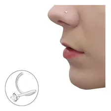 Piercing Nariz Pedrinha Strass Base Curva Cartela 40 Unidade Foto mini 3
